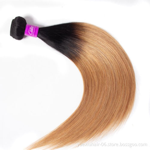 Ombre Colored Body Wave Hair Bundles with 13x4 13x6 Lace Frontal Brazilian Virgin Human Hair Bundle Deals Wholesale Price Vendor